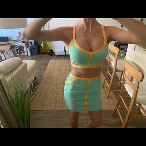 Couture cut-out mini dress